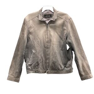 Vintage Mirage Genuine Leather Jacket Men Large Motorcycle 90's Grunge Y2K Biker